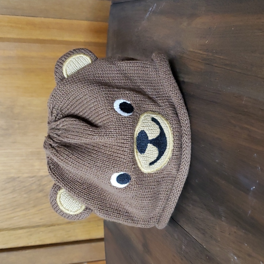 Gymboree Knit Bear Beanie Hat Sz 0-3M